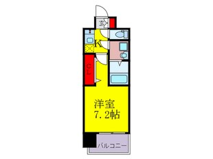 ﾌｧｽﾃｰﾄ都島ベルズ(201)の物件間取画像